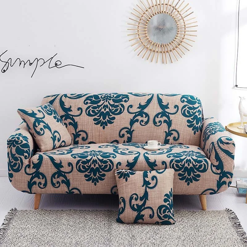 Athvotar Printing Elastic Slipcovers Stretch Sofa Covers for Living Room Corner Couch Cover Sectional Armchair Cover 1/2/3/4 seat