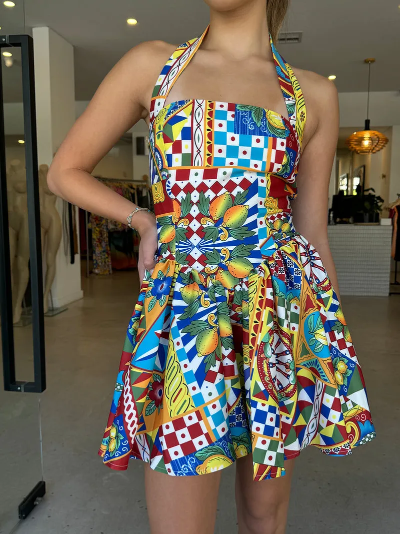 Exclusive - Moorey Beaded Mini Dress - Blue Exclusive - Moorey Beaded Mini Dress - Blue