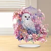  5D DIY Special Shape Diamond Painting Desk Ornament Flower Cage Birds Decor Kit