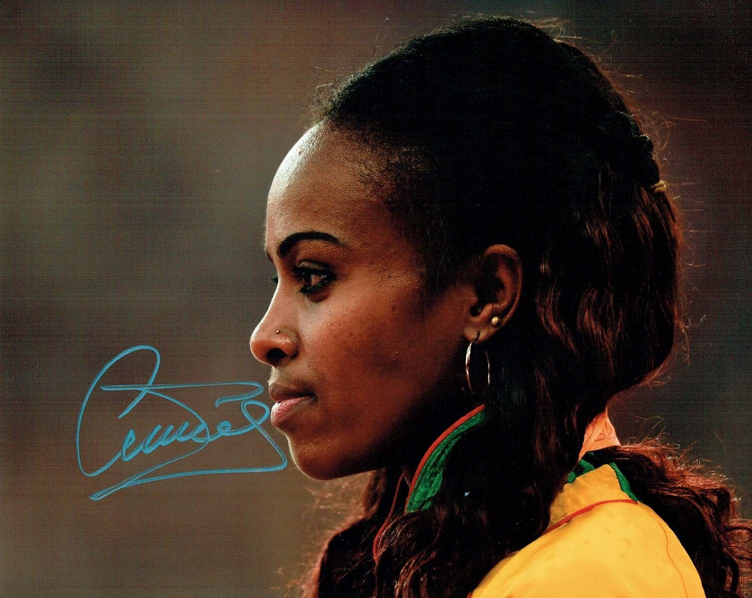 Genzebe DIBABA Autograph 10x8 Signed Photo Poster painting AFTAL COA Gold Medal Winner Olympics