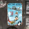[Grande Taille]Air Force pin up girl - Panneaux en &eacute;tain m&eacute;tallique(30*40cm)