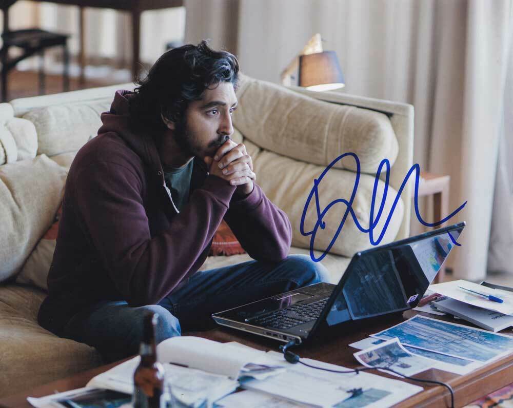 Dev Patel In-person AUTHENTIC Autographed Photo Poster painting SHA #83577