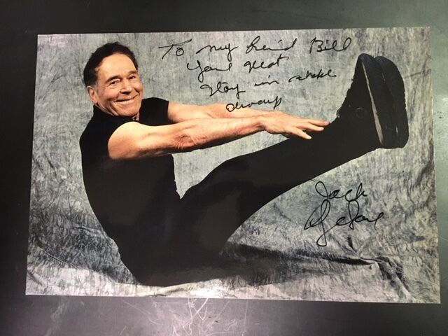 Jake LaLane Exercise Guru Signed 6x9 Photo Poster painting(Stretching Exercise!!) with COA