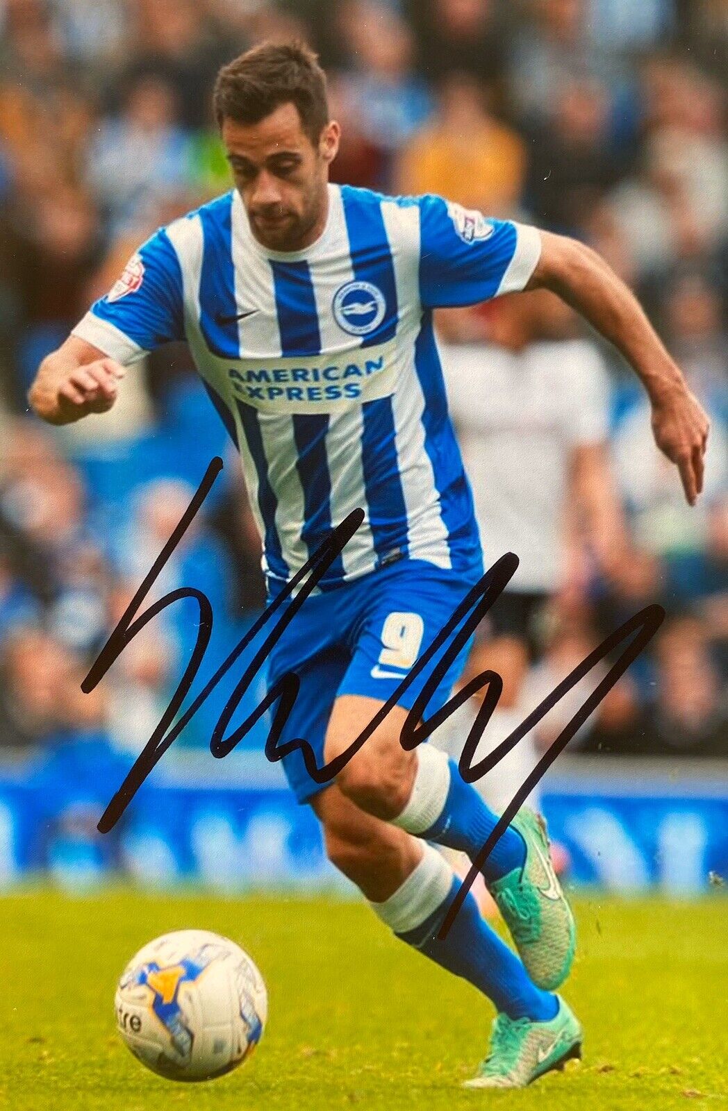 Sam Baldock Hand Signed 6X4 Photo Poster painting - Brighton & Hove Albion