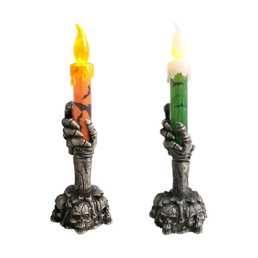 

Ghost Hand Candle Light Halloween Glowing Candles Horror Atmosphere Lamp, Green, 501 Original