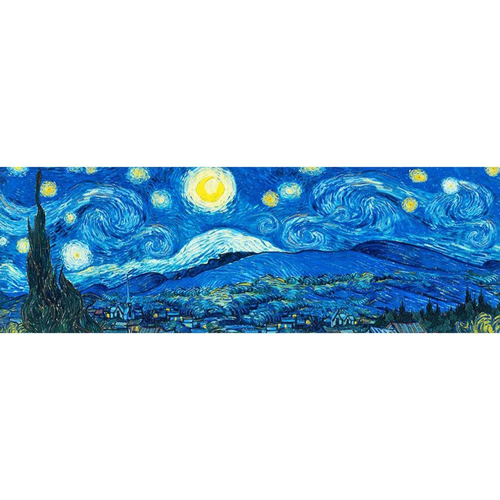 Diamond Painting - Full Round Drill - Abstract Night Sky(80*30cm)