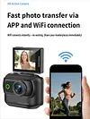 Outdoor sports camera, HD recording camcorder, WiFi magnetic detachable thumb camera