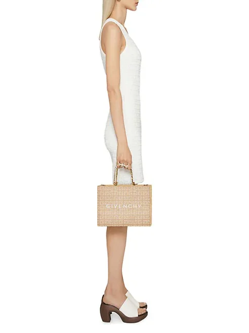 Givenchy Small G Tote Shopping Bag In 4G Jute