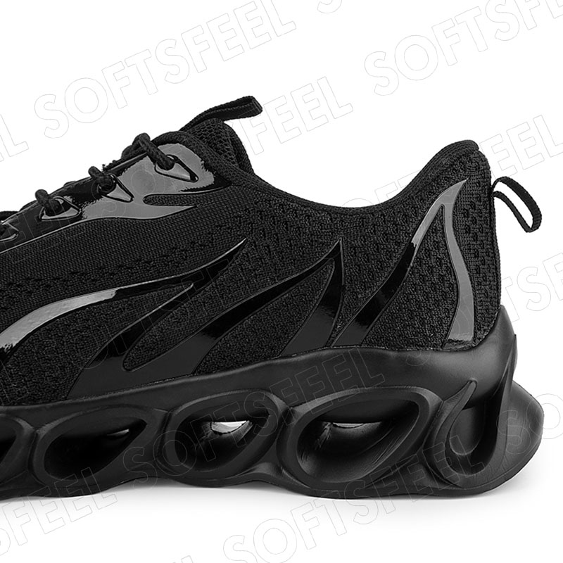 Softsfeel Men's Relieve Foot Pain Perfect Walking Shoes - Black