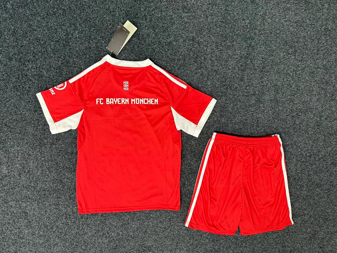 25/26 Bayern Munich Home Kids Kit Thai Quality Football jersey