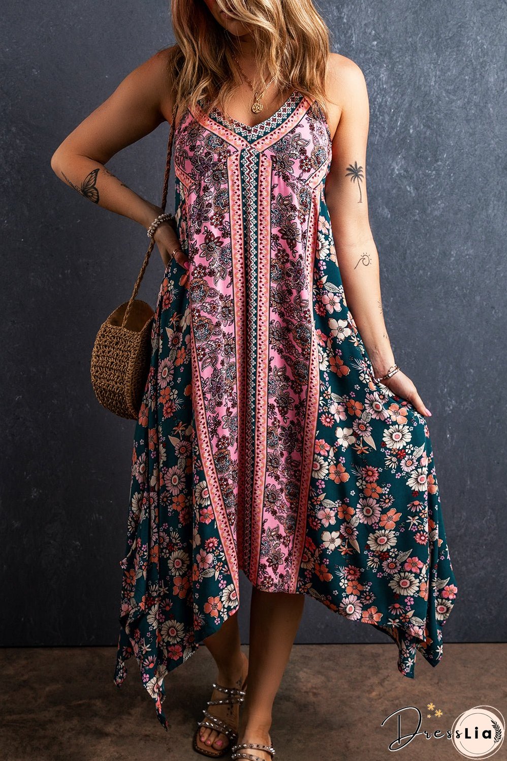 Bohemian Floral Long Sundress