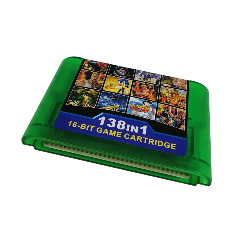 16 Bit Game Cartridge - 138 IN 1 Classic Collection Genesis/MEGA DRIVE Remix Mulit Cart - Region Free