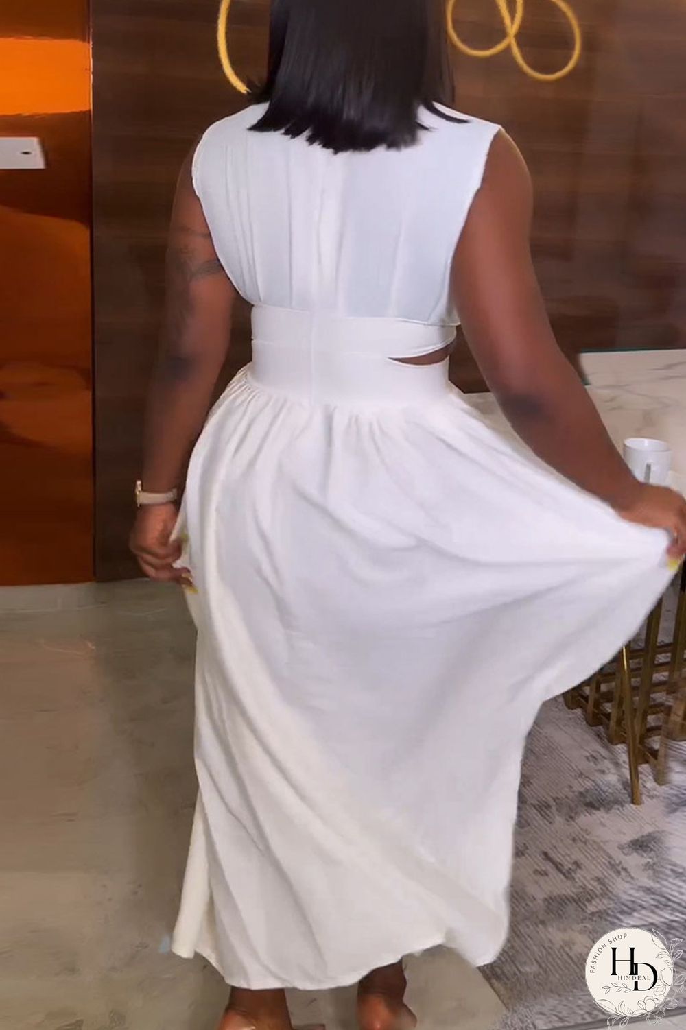 Red Elegant Solid Hollowed Out Patchwork Half A Turtleneck A Line Dresses