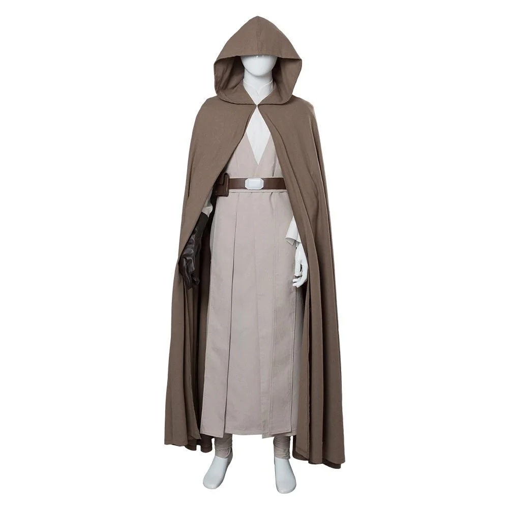 SW 8 The Last Jedi Luke Skywalker Outfit Cosplay Costume Ver 2