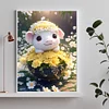 Diamond Painting -DIY Round Drill Basket Pig