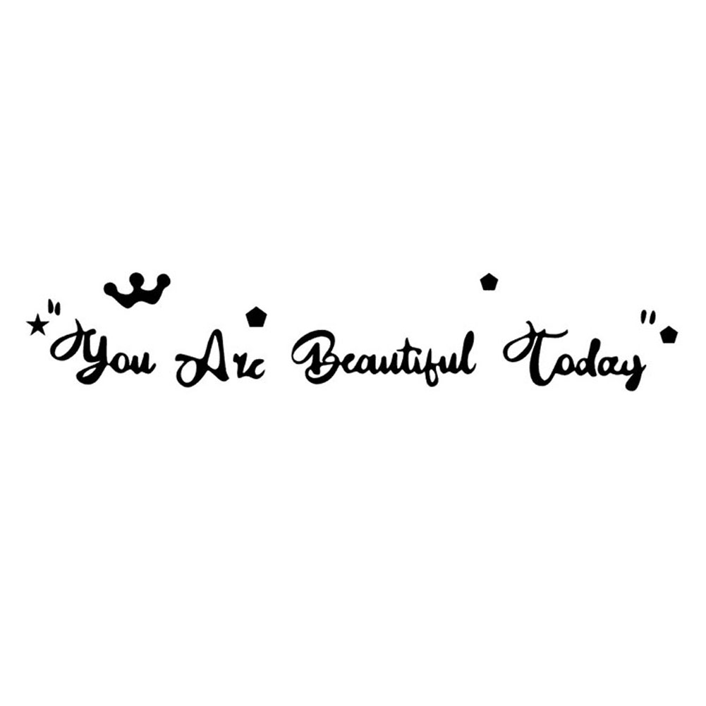 

English Letter Crown Wall Stickers Pvc Bedroom Home Wall Art Decals Mural, 501 Original