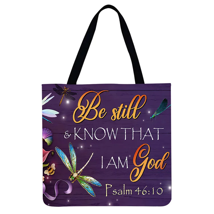 Flower Bird Letters - Linen Tote Bag
