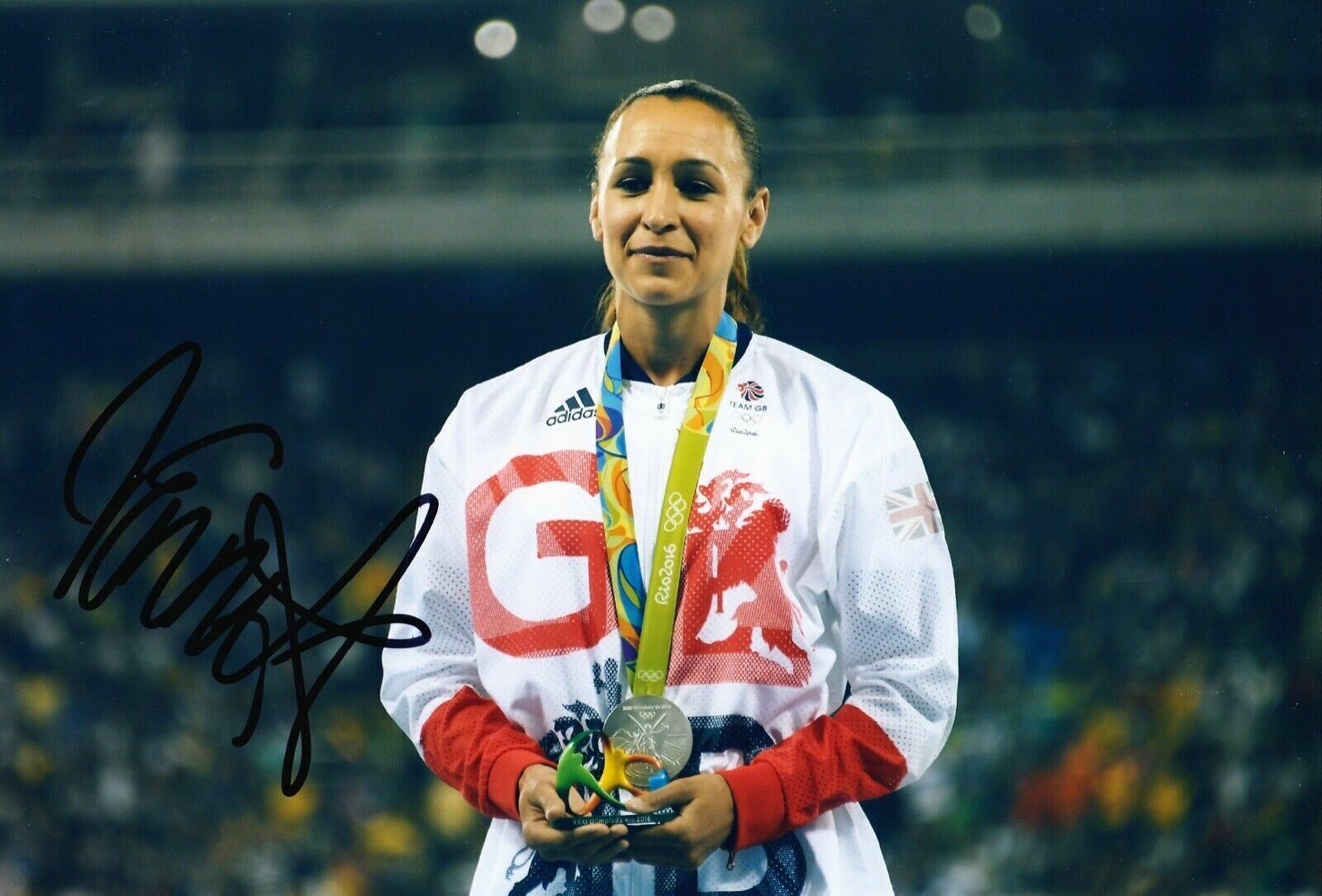 Jessica Ennis Signed 12X8 Photo Poster painting RIO 2016 Olympics AFTAL COA (C)