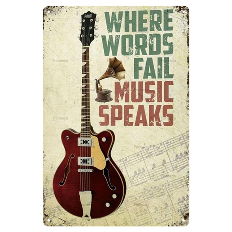 Rock Music - Vintage Tin Signs/Wooden Signs - 8*12Inch/12*16Inch