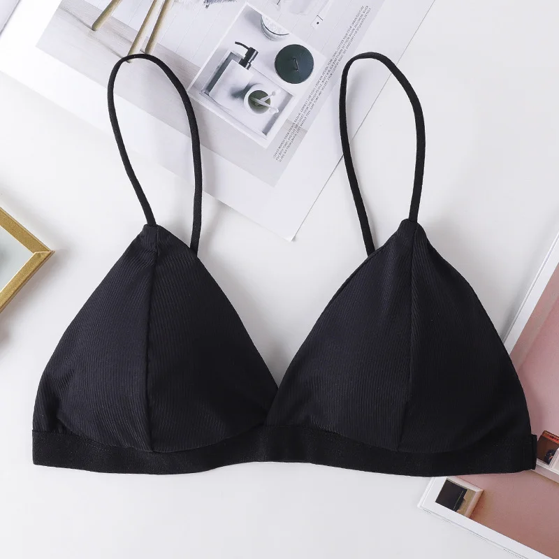 Billionm Summer Women's Bra Comfortable Wireless Push Up Underwear Female Solid Sexy Backless Bralette Female