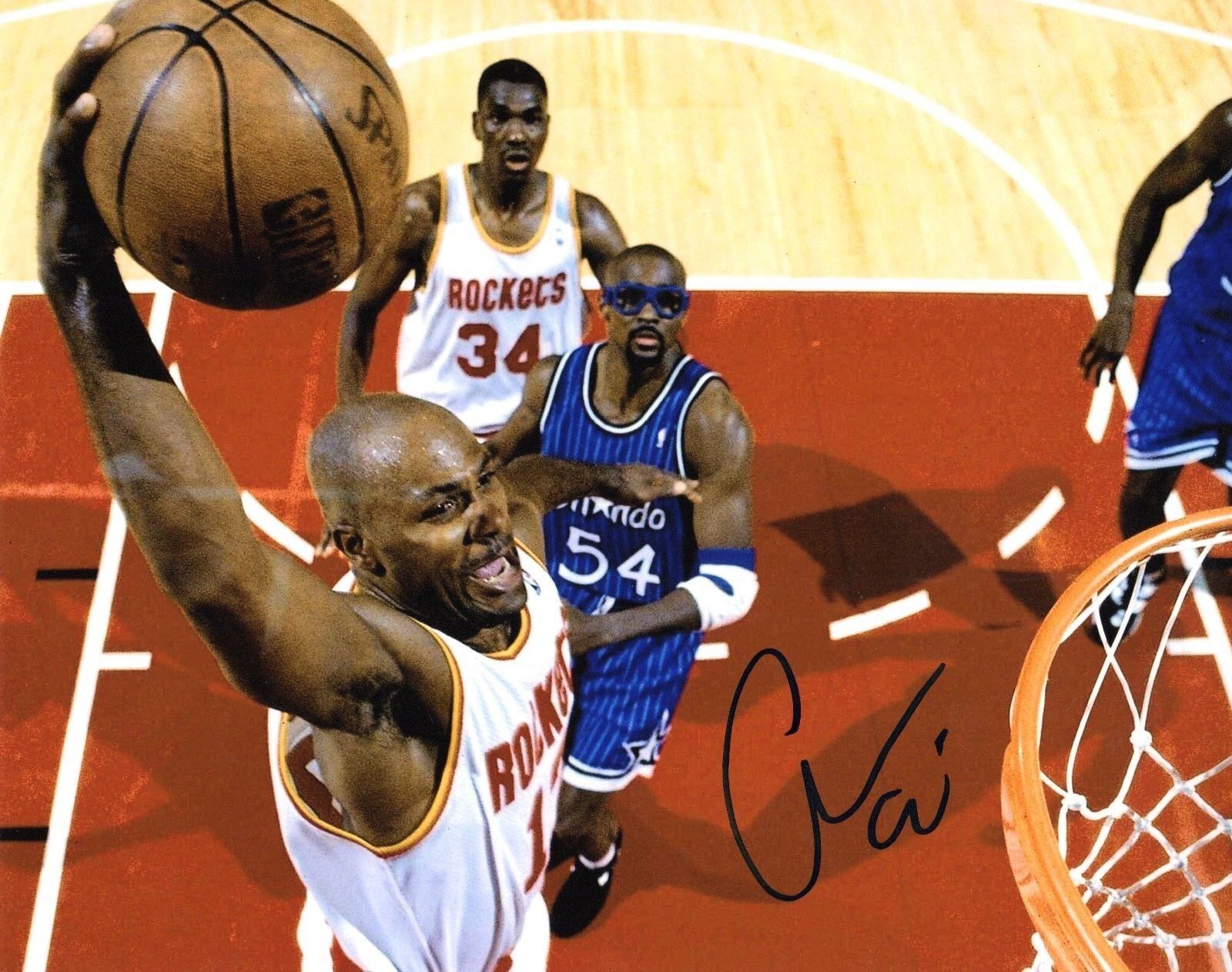 GFA Houston Rockets * MARIO ELIE * Signed 8x10 Photo Poster painting E2 COA