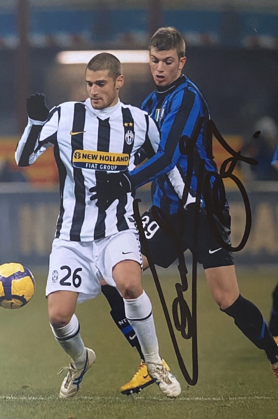 Antonio Candreva Hand Signed Juventus 6X4 Photo Poster painting