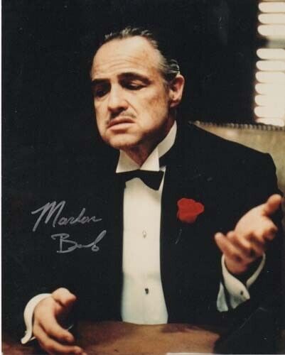 MARLON BRANDO 'THE GODFATHER' Signed 8x10 Autographed Photo Poster painting reprint