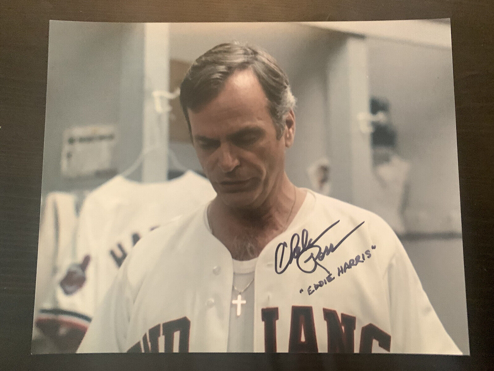 CHELCIE ROSS signed 8x10 MAJOR LEAGUE MOVIE Photo Poster painting EDDIE HARRIS Cleveland Indians