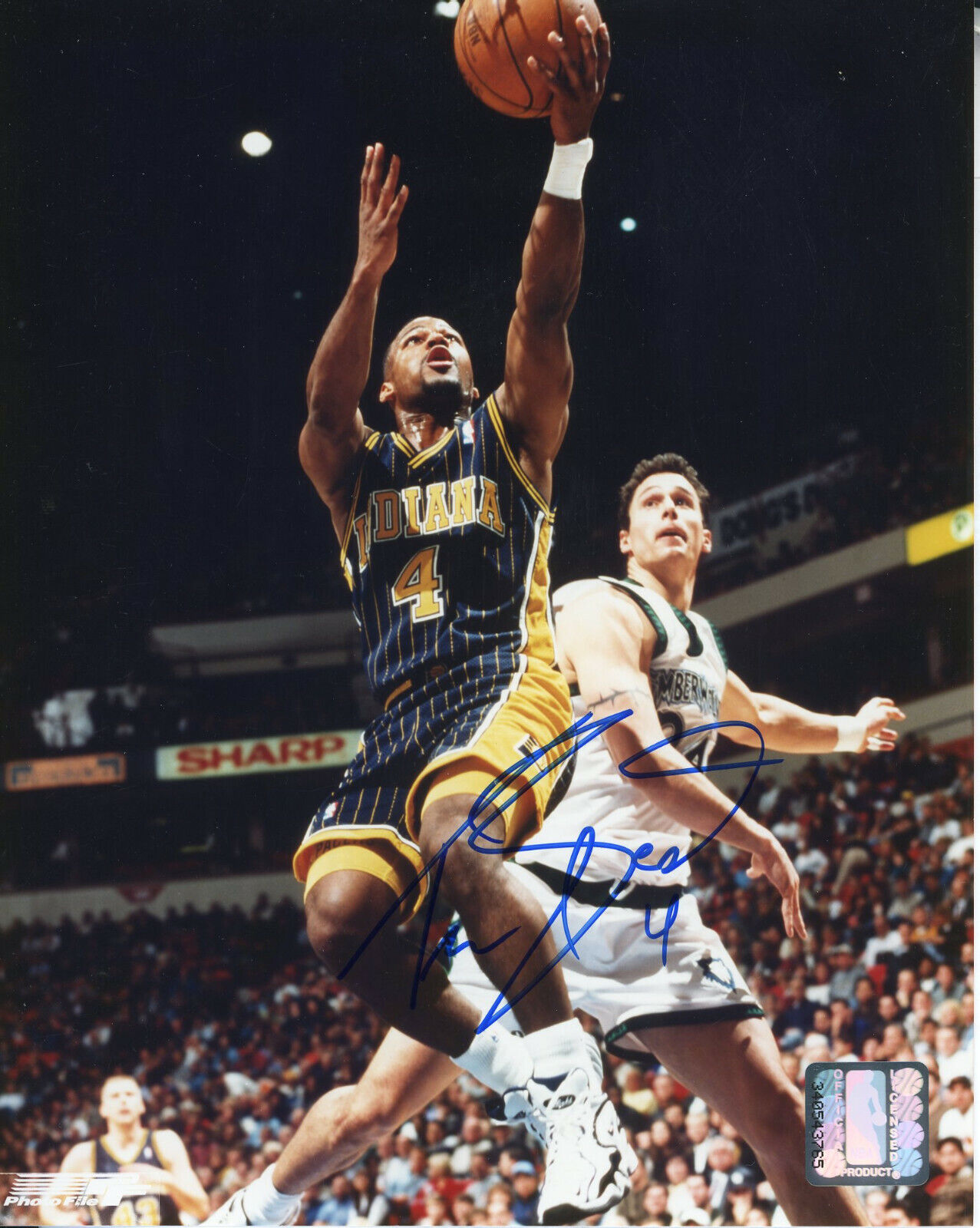 Travis Best Autographed 8x10 Indiana Pacers$S1317