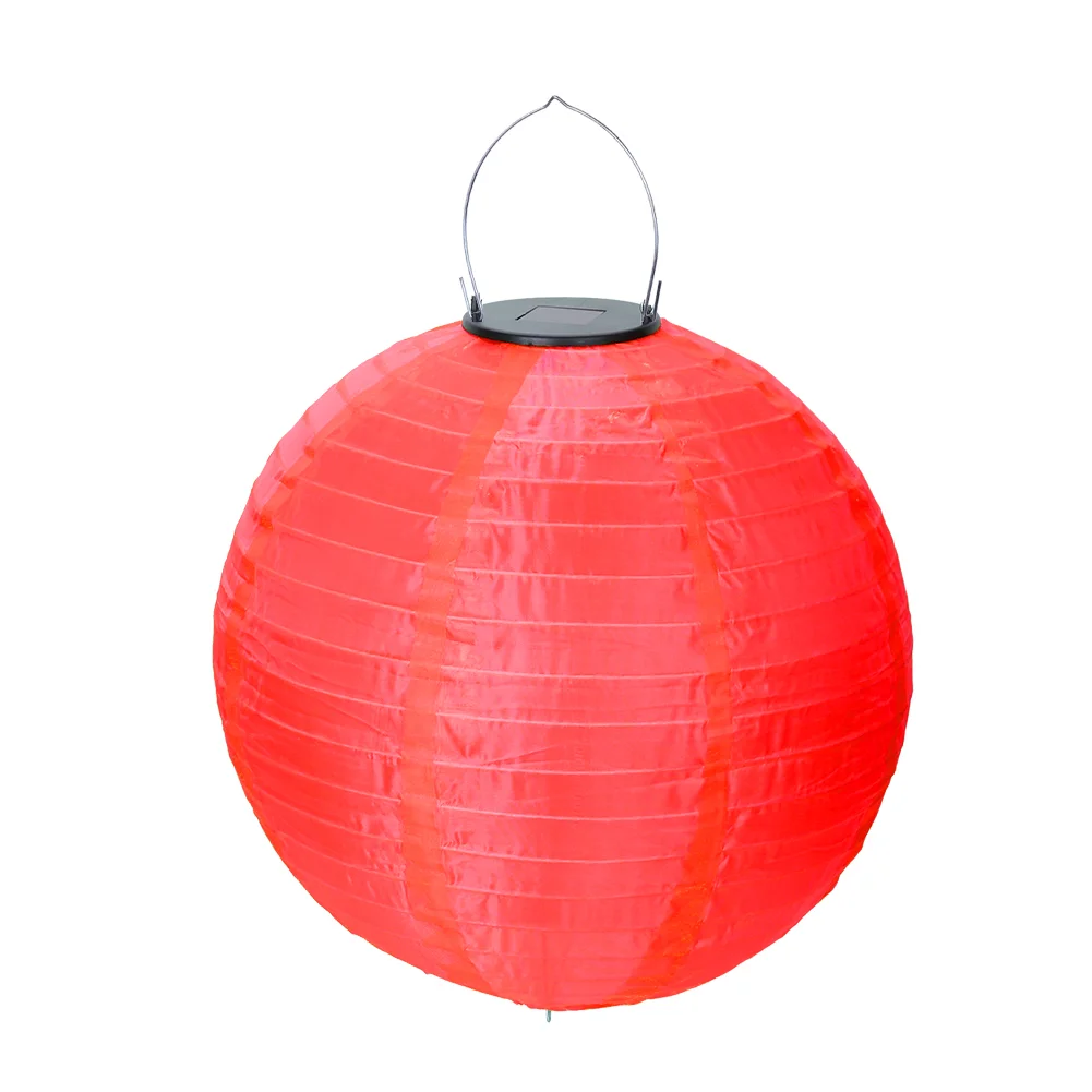 30cm Solar Hanging String Light Garden Holiday Lantern LED China Lamp (Red)