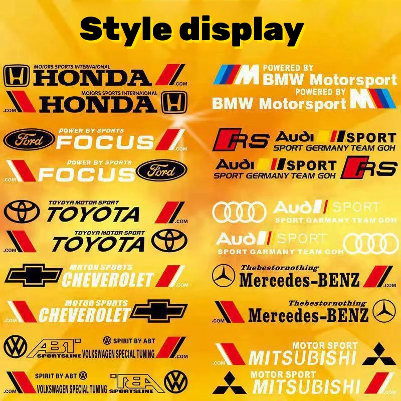 Car personalized creative door decoration stickers