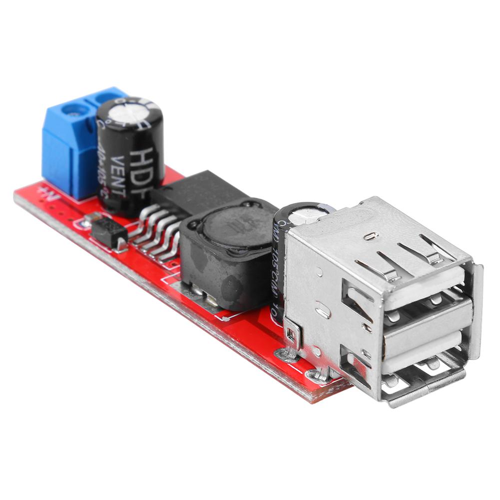 

Dual USB Output 9V/12V/24V/36V to 5VDC-DC Car Charger 3A Step-down Module, 501 Original