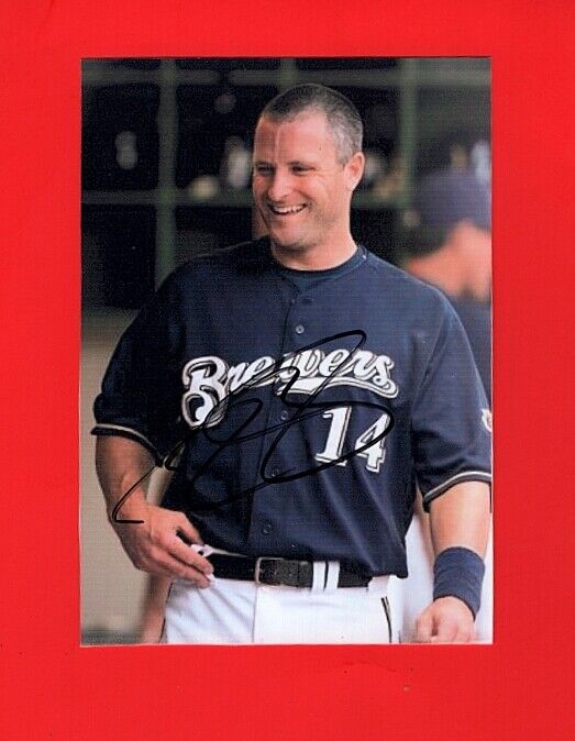 RUSSELL BRANYAN-MILWAUKEE BREWERS AUTOGRAPHED 3.5 X 5.5 GLOSSY COLOR Photo Poster painting