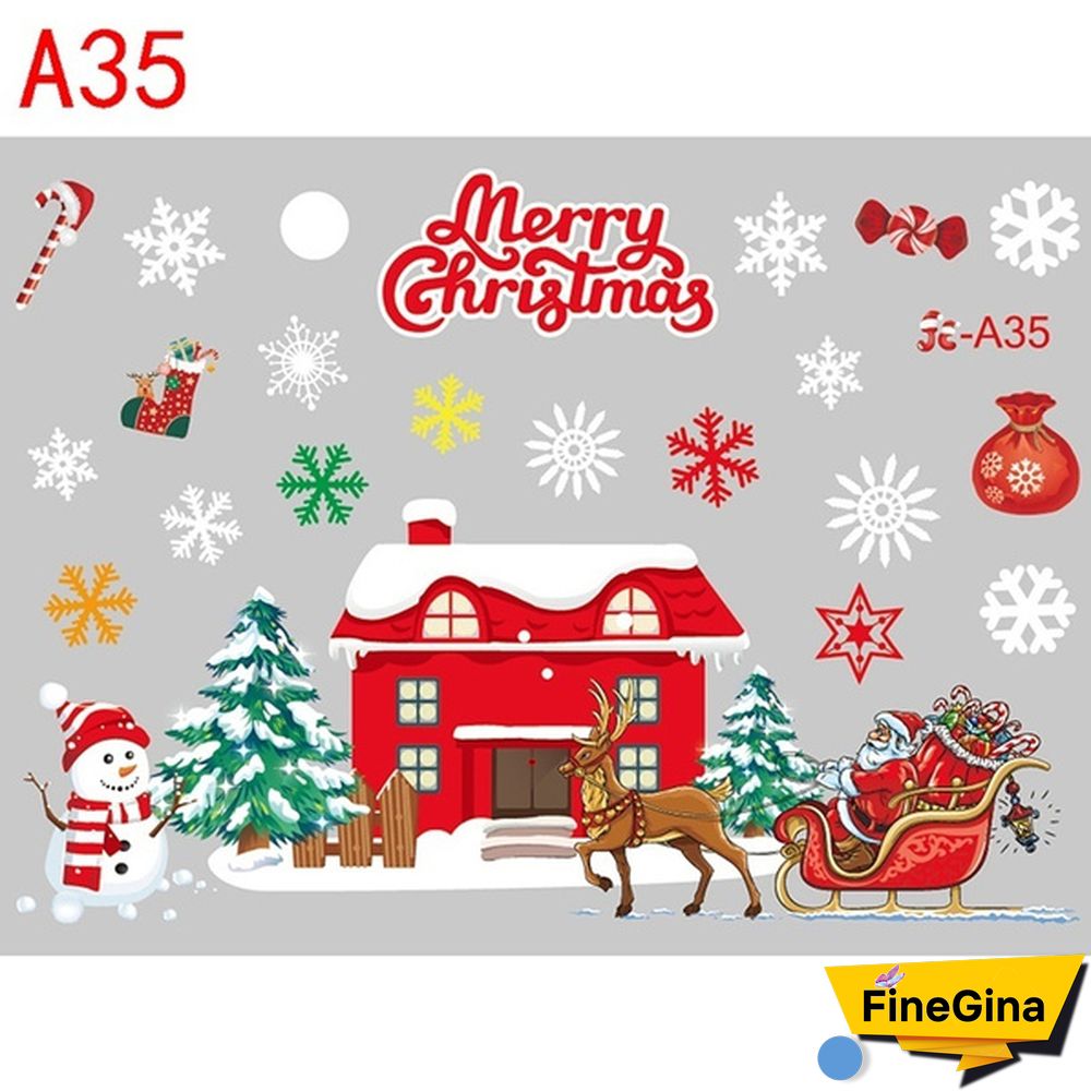 Christmas Decoration Glueless Static Window Sticker