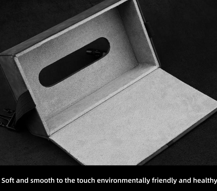 Fur does not block the view of car special tissue box and paper bag