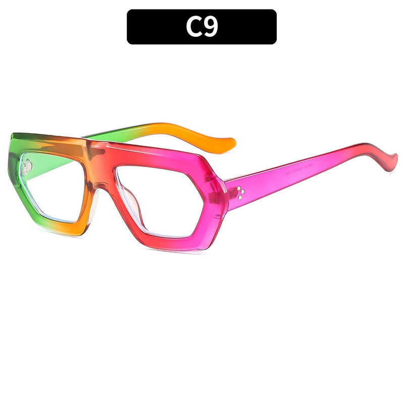Casual Elegant Solid Color Ac Special-Shaped Mirror Full Frame Optical Glasses