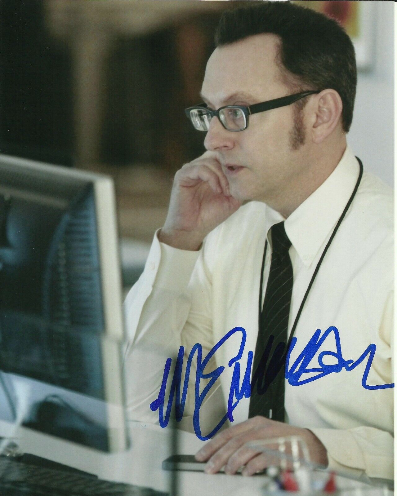 MICHAEL EMERSON SIGNED PERSON OF INTEREST Photo Poster painting UACC REG 242 (1)