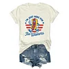 4th of July Just Here For The Wieners Tee