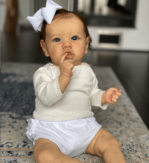Cute Little Mini Reborns Life Like Silicone Reborn Mini Toddler Baby Doll Girl 12'' Olga by Creativegiftss® 2023 -Creativegiftss® - [product_tag] Creativegiftss®