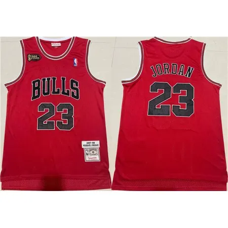 Men's Chicago Bulls #23 Michael Jordan 1997-98 Red Throwback Stitched Jersey KMVY