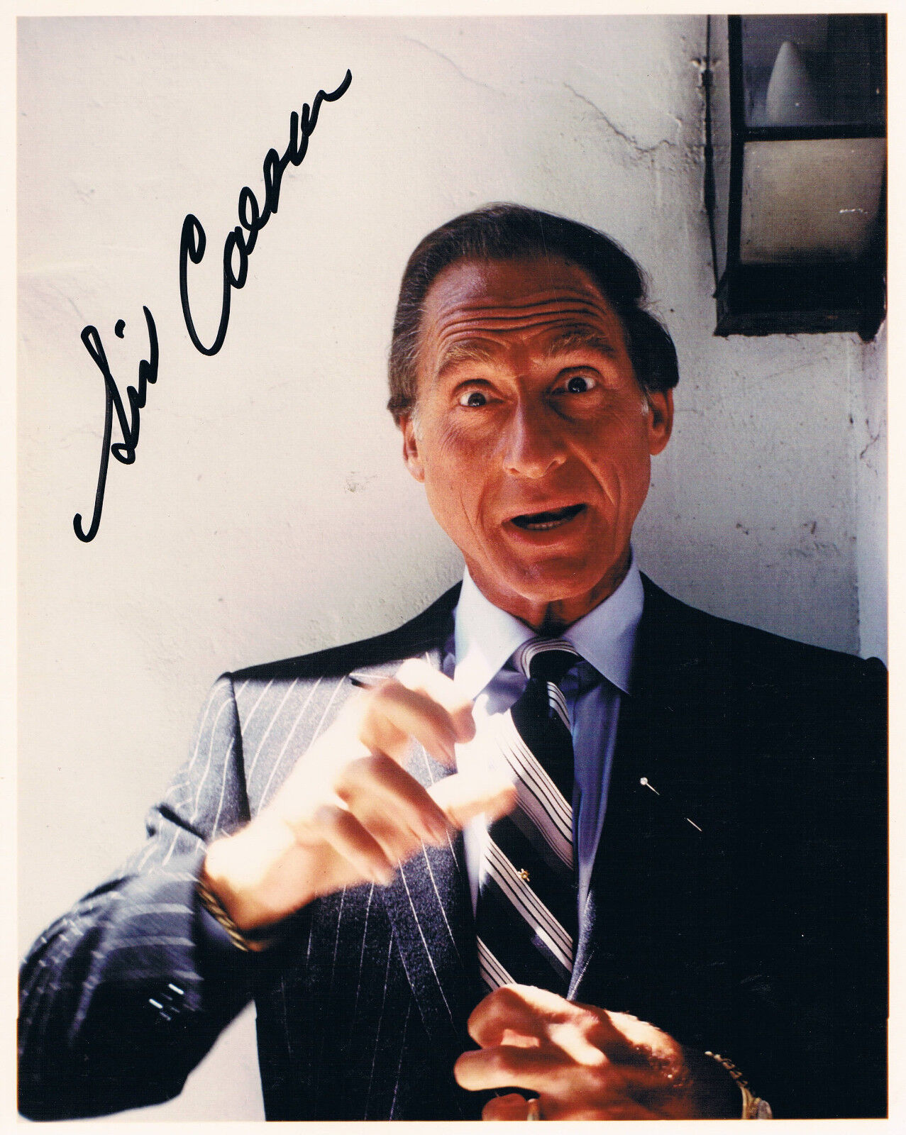 Sid Caesar 1922-2014 genuine autograph 8x10