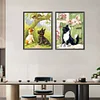 Promotion 2Pcs/set Diamond Painting-DIY Full Round Drill Dog Cats(30*40CM)