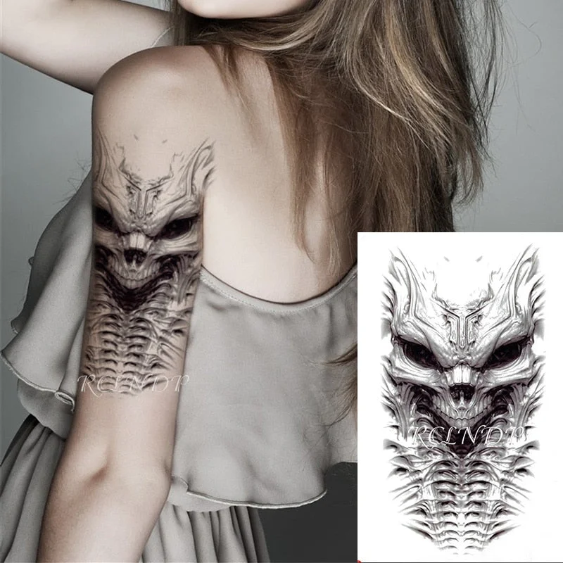 Waterproof Temporary Tattoo Sticker dragons China totem tatto stickers flash tatoo fake tattoos for men women