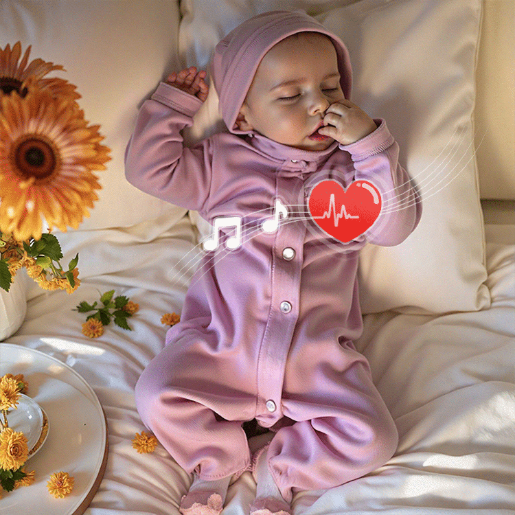 17'' Realistic Lifelike Marilla Silicone Vinyl Newborn Reborn Baby Doll Girl with Hand-painted Hair Eyes Closed By Dollreborns®