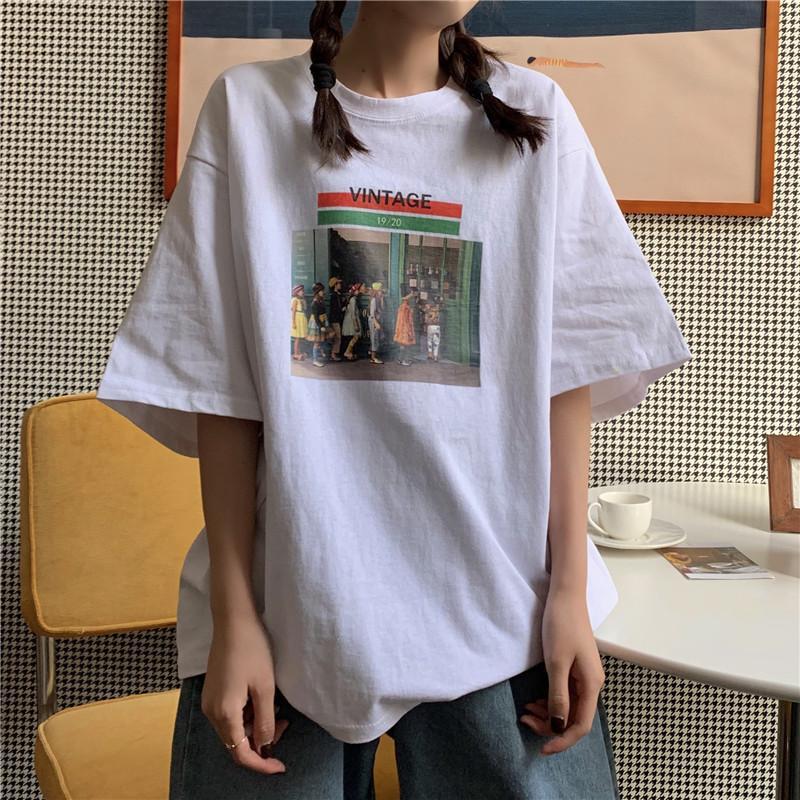 VINTAGE CROWD TEAM PRINT TEE