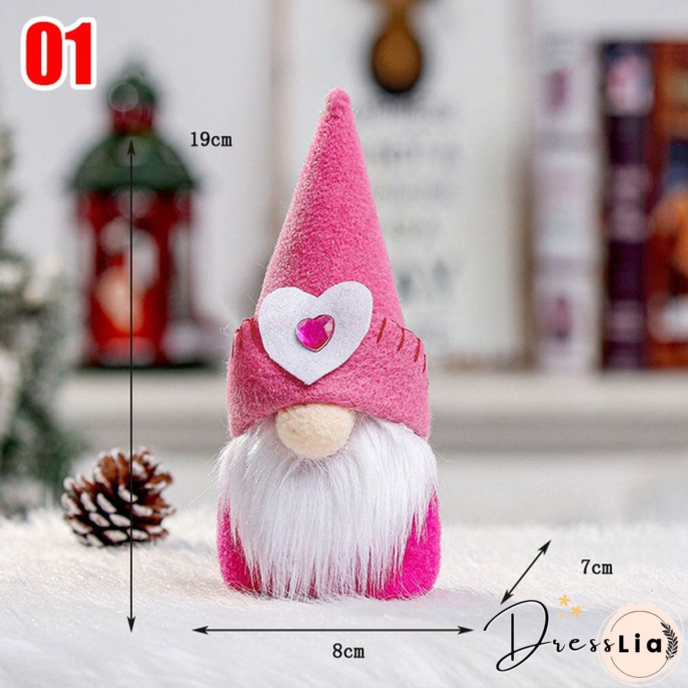 58Styles Elf Doll Ornament Gnomes Dwarf Wedding Decor Rudolph Faceless Plush Doll Swedish Tomte Dwarf
