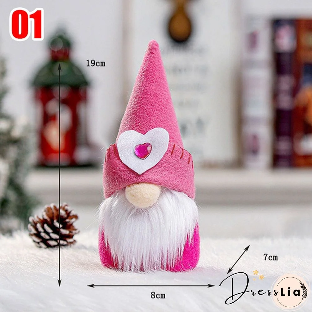 58Styles Elf Doll Ornament Gnomes Dwarf Wedding Decor Rudolph Faceless Plush Doll Swedish Tomte Dwarf