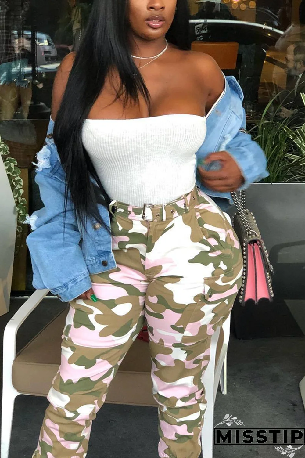 Yellow Zipper Fly Button Fly Mid Metal Zippered pencil Pants Pants