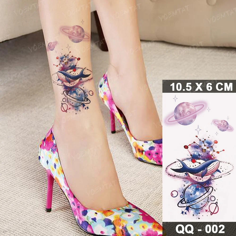 Transfer Temporary Tattoo Stickers Butterfly Flower Realistic Sexy Flash Tatoo Women Men Arm Waist Line Body Art Fake Tatto Cool