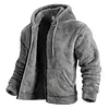 Men's Double-Sided Fleece Thick Hooded Jacket Cardigan Hoodie by Inlyline